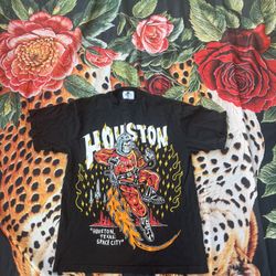 Warren Lotas x Houston Rockets Space City "Light The Fuse" t-shirt Mens Medium
