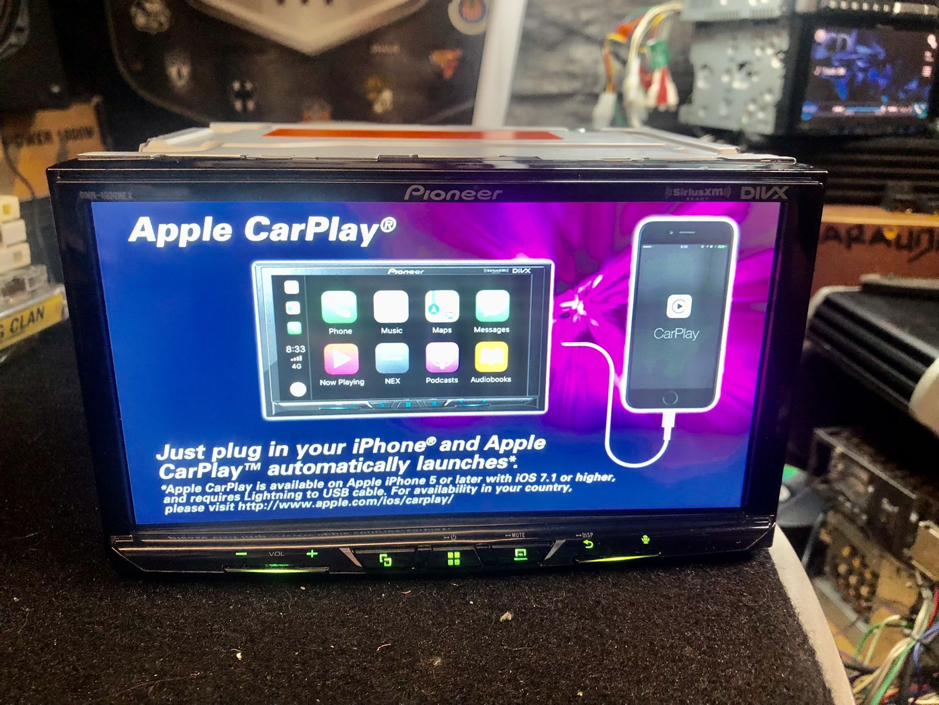 Pioneer DMH-1500NEX Digital multimedia receiver Bluetooth CarPlay 7 Inch Car Stereo Hard Until 