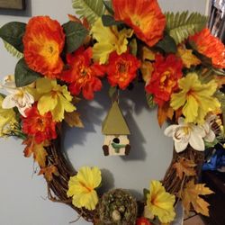 Fall Door Wreath 