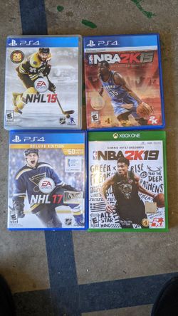 PlayStation 4 And Xbox One NBA 2k And NHL Games