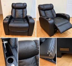 black recliner $60