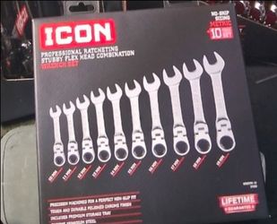 Icon professional stubby ratcheting wrench set