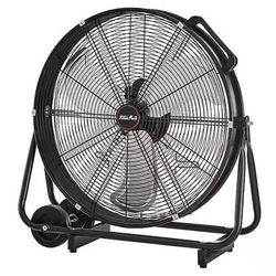 24" Industrial 3 speed Fan High-Velocity Flow Floor Rolling Drum heavy duty Shop Blower Garage w wheels