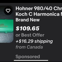 Koch Harmonica  Chromatic  Made In Germany 