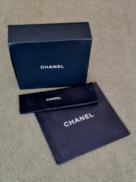 Authentic Chanel Box For Leather Bag 