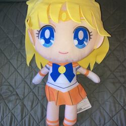 Sailor Moon Big Plush Doll Stuffed Toy Sailor Venus BANPRESTO BANDAI 31cm