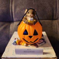 Charming Tails Fitz and Floyd You’re A Real Treat 85/112 Figurine Pumpkin 