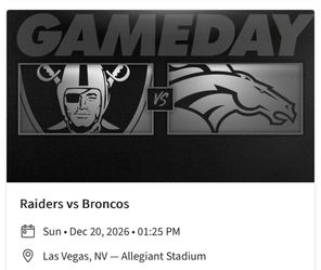 Raiders vs Broncos