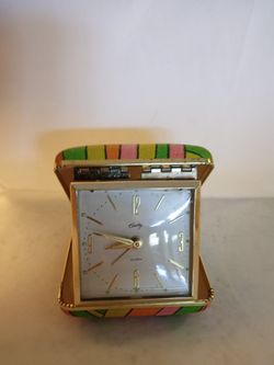 Vintage Bradley Folding Mechanical Clock