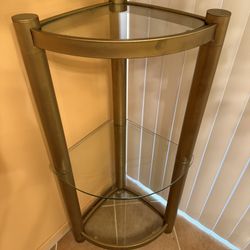 Corner Wall Glass Stand/Table