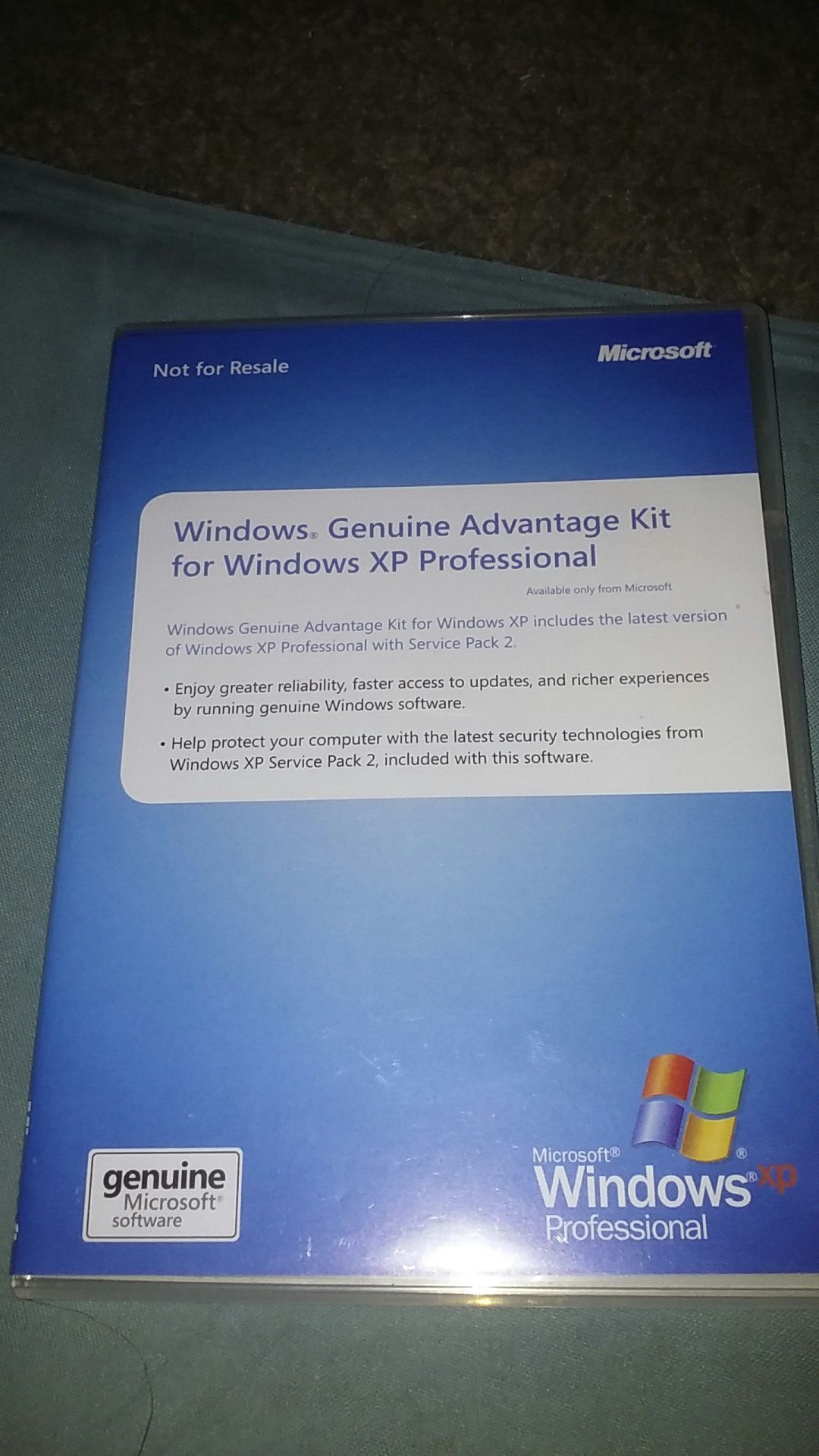 Microsoft Genuine Advantage Kit for Windows XP Professional