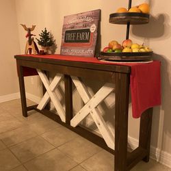 Handmade Wood Dining Or Hallway Table