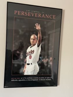 Cal Ripken Framed 24x36 Perseverance Poster