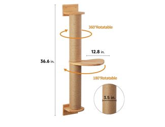 Wall mounted cat climbing tree