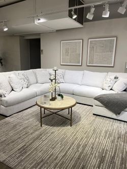 Luxurious 3 Pc Sectional w/Double Chaise featuring Next-Gen Performance fabric upholstery
