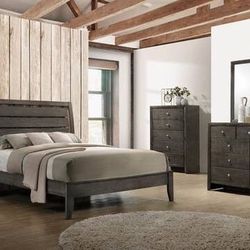 Grey Slatted Queen bed Set ONLY $699! Best Prices