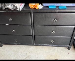 Black dresser 6 drawers