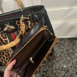 Leopard Bag With Wallet 