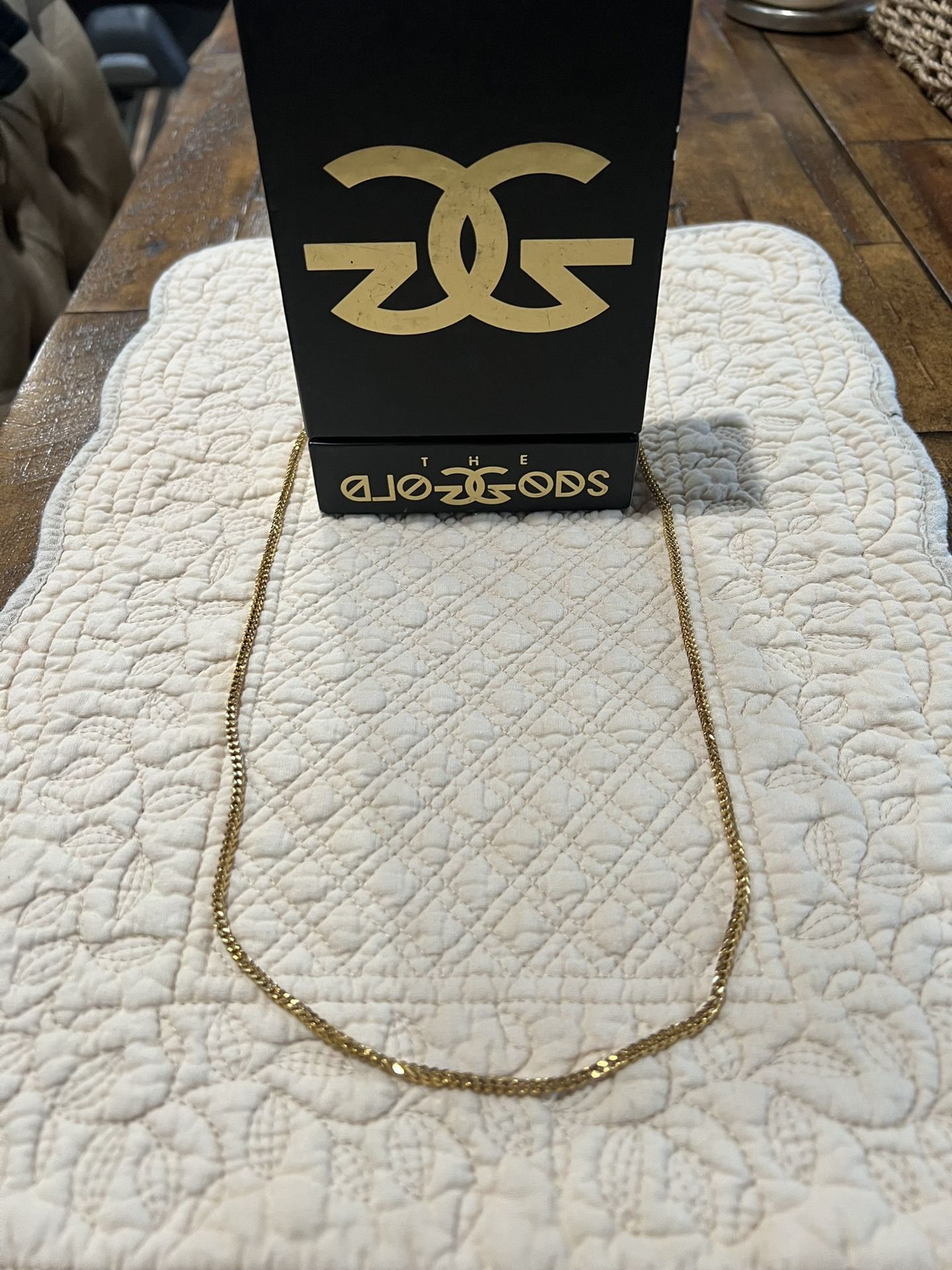 The Gold Gods Yellow Gold Plated Franco Chain 22” 18k
