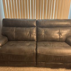 2 Piece Living Room Set Recliner Fully Electric