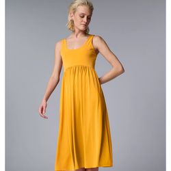Women's Simply Vera Vera Wang Sleeveless Ruffled Fit & Flare Midi Dress Size XS