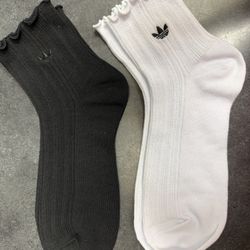 Brand New Adidas Ruffle Top Socks 