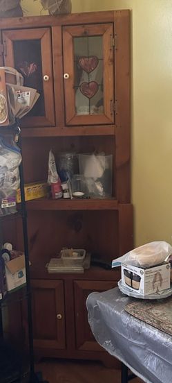Small china cabinet antique great condition