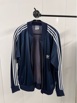 Adidas Vintage 1970's ATP Keyrolan Blue Warm Up Jacket Men's Size L