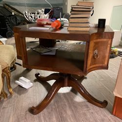 rotating table antique