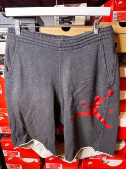 Jordan grey and red sweat shorts, Size Medium men’s used