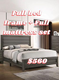 Full Bed/mattress Set