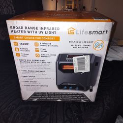 Lifesmart Infrared Heater With UV LED Light