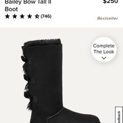BRAND NEW Bailey bow Uggs (TALL)