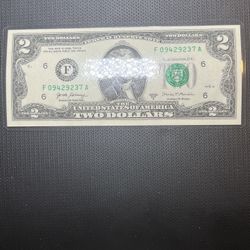 $2 Dollar Bill Note Uncirculated Laminated 