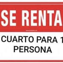Se renta recámara a persona sola