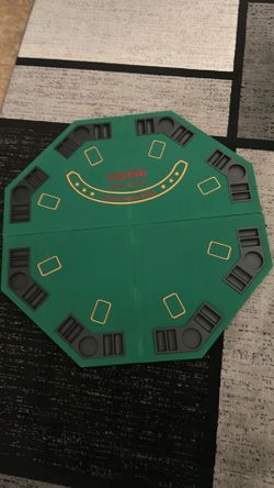 Casino card game table top