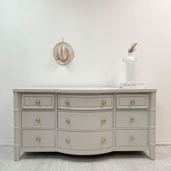 Restored Beige And Gold Dresser