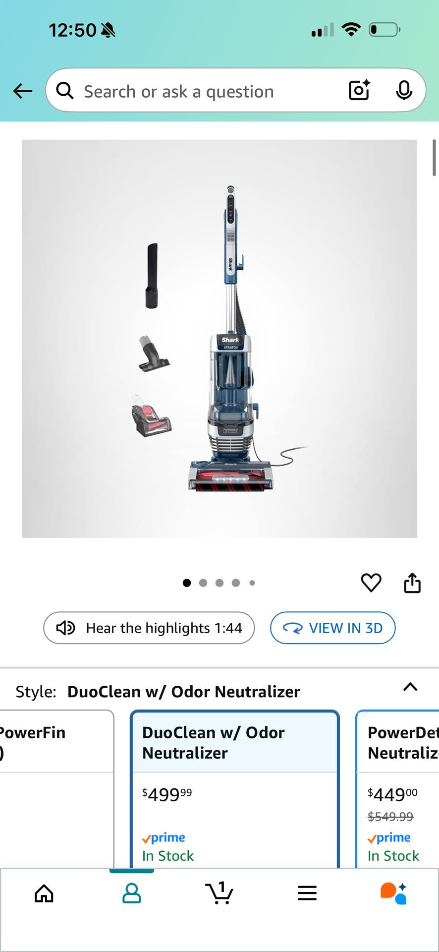 Shark Stratos Vacuum