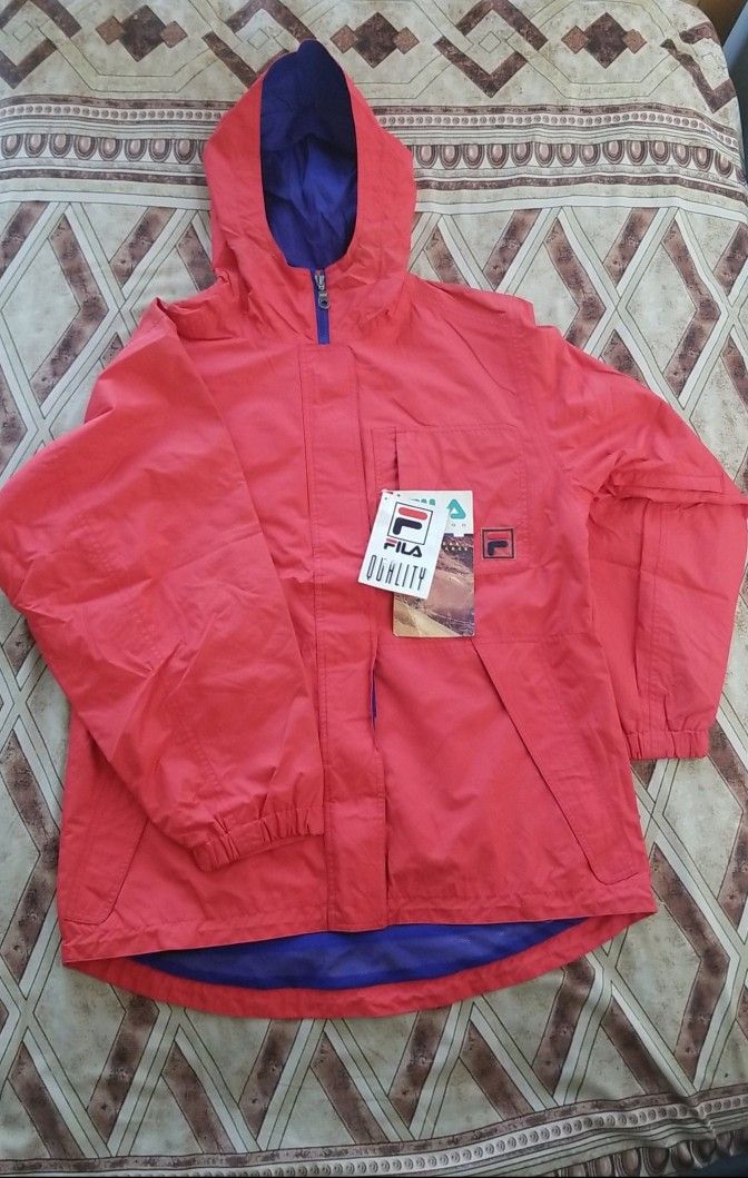 Men's FILA Sport Windbreaker - Red - Size L 