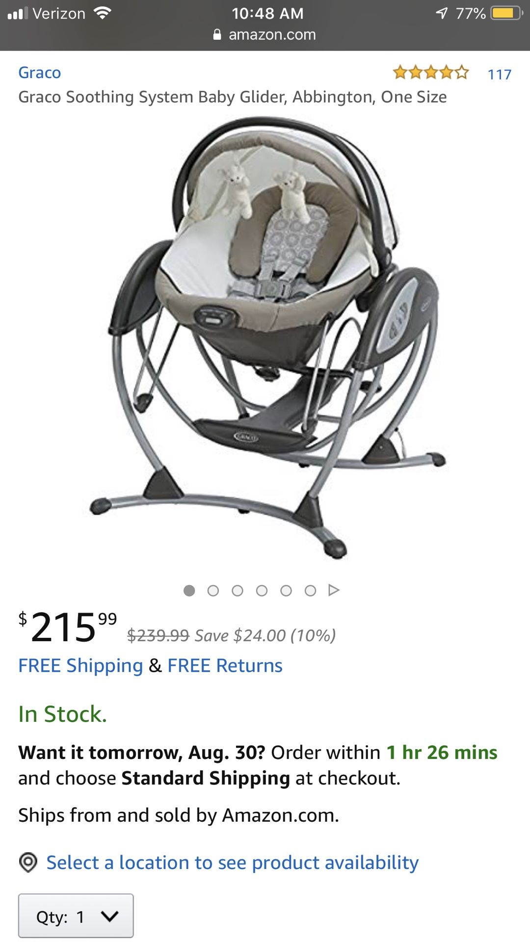 Baby Swing Graco Soothing System Glider Not Working Graco