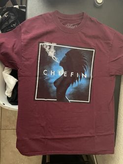 Medium Burgundy Chiefin Native Shirt