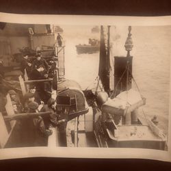 Vintage/Antique WW2 B & W Military Photo With Story On Back 8x10”