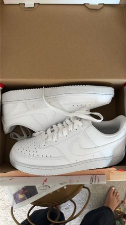 Custom white Nikes
