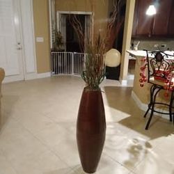 Large Bamboo Floor Vase