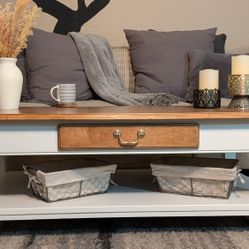 Solid Wood Ethan Allen Coffee Table 