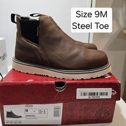 Wolverine Steel Toe Work Boots Size 9