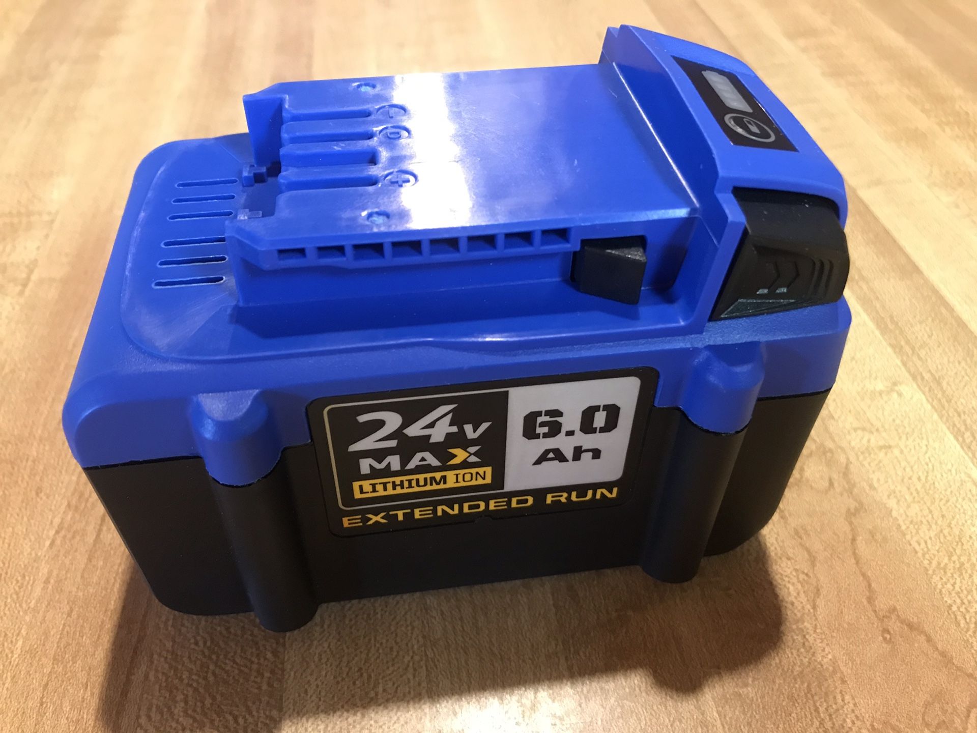 TWO NEW KOBALT 24V MAX LI ION EXTENDED RUN 6.0AH BATTERIES. for