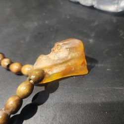 RAW AMBER NECKLAS 