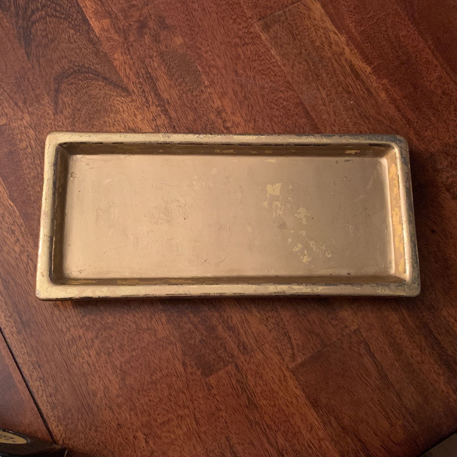 Long Gold Candle Holder