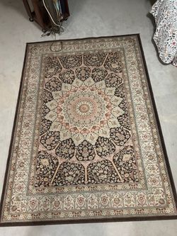 large area rug - brown